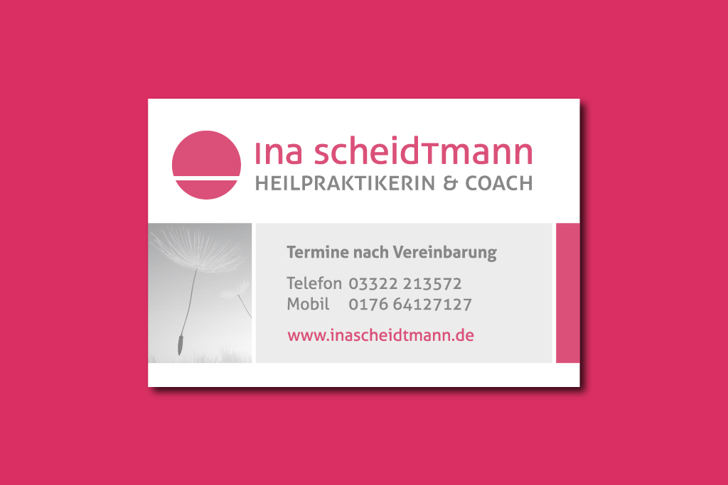 Schild für Ina Scheidtmann