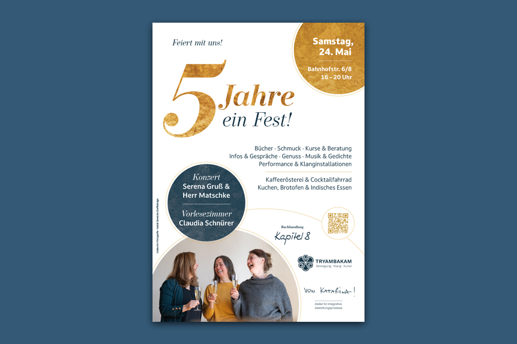 Plakat 5 Jahre, ein Fest!